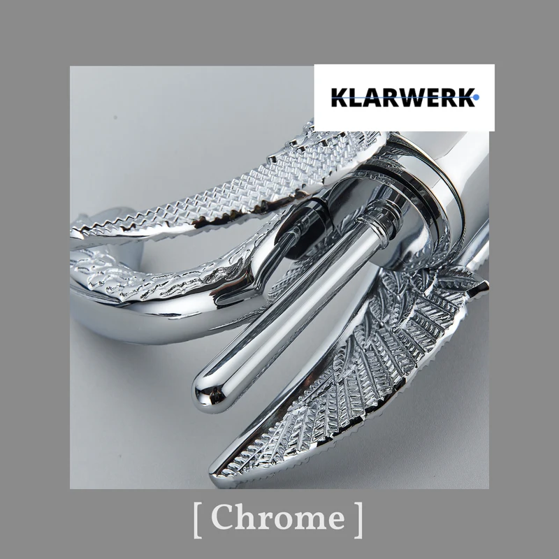 Badarmatur Schwan "Adrian" - Chrom/Silber