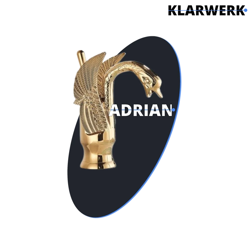 Badarmatur Schwan "Adrian" - Gold