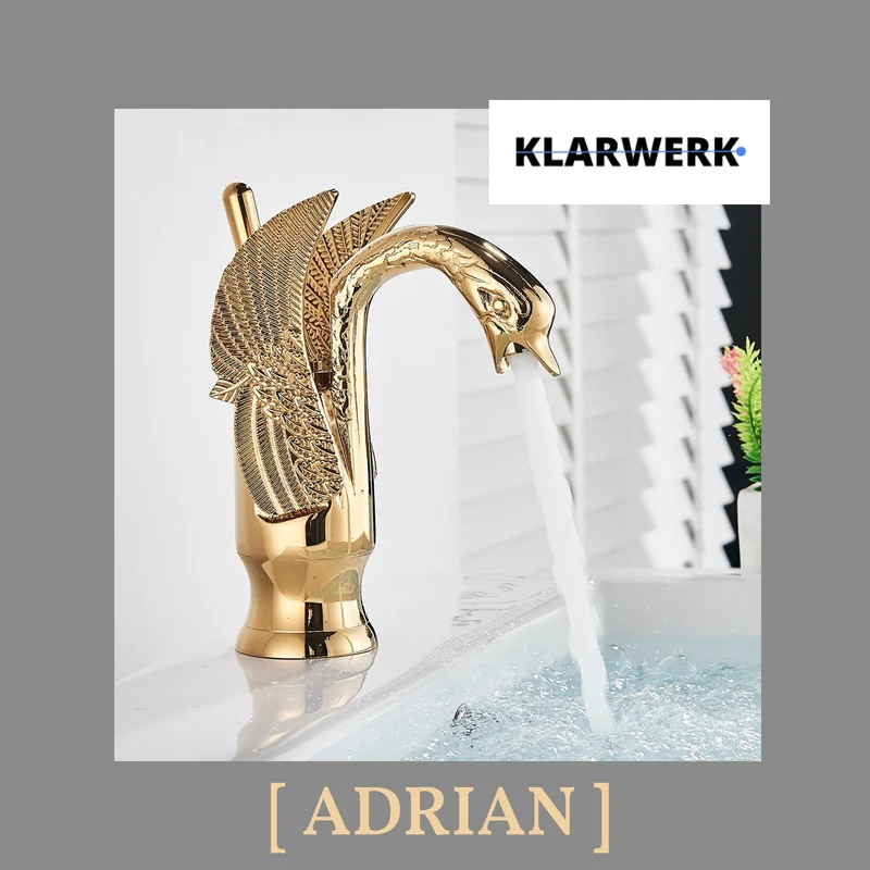 Badarmatur Schwan "Adrian" - Gold