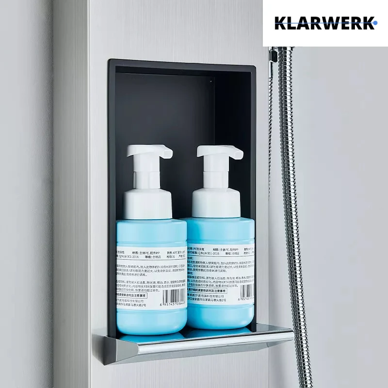 Duschpaneel Regendusche Set "BEN" - Silber (gebürstet)