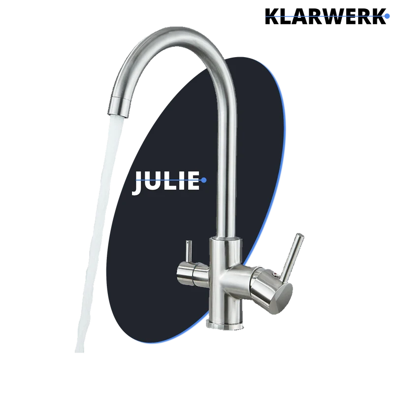 3 Wege Küchenarmatur "Julie" - Silber (gebürstet)