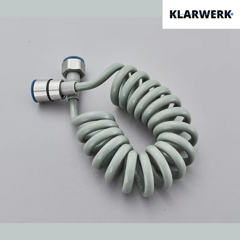 Wandarmatur mit Handbrause "Max" - Silber (gebürstet)