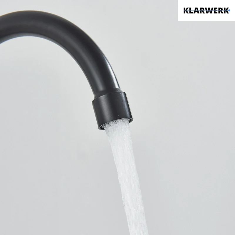 Wandarmatur mit Handbrause "Julie" - Schwarz (matt)