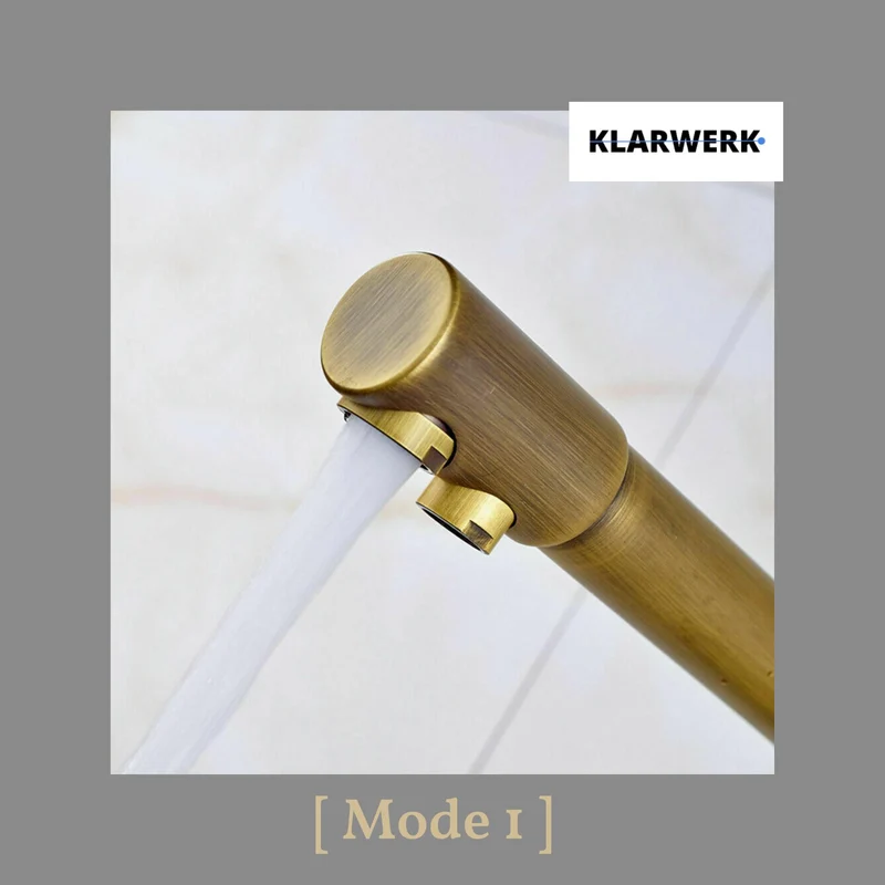 3 Wege Küchenarmatur "Felix" - Messing (gebürstet)