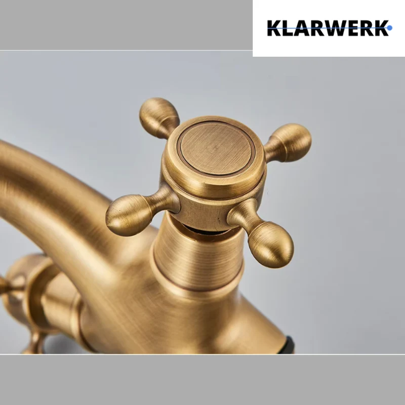 Retro-Badarmatur "Eva" - Gold Messing
