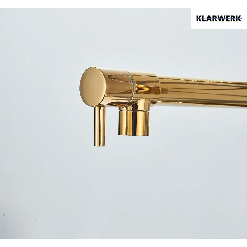 Gastronomie Wandarmatur (ohne Mischer, Einloch) "Björn" - (Gold)