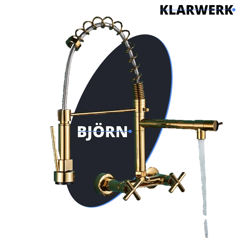 Gastronomie Wandarmatur "Björn" - Gold glänzend