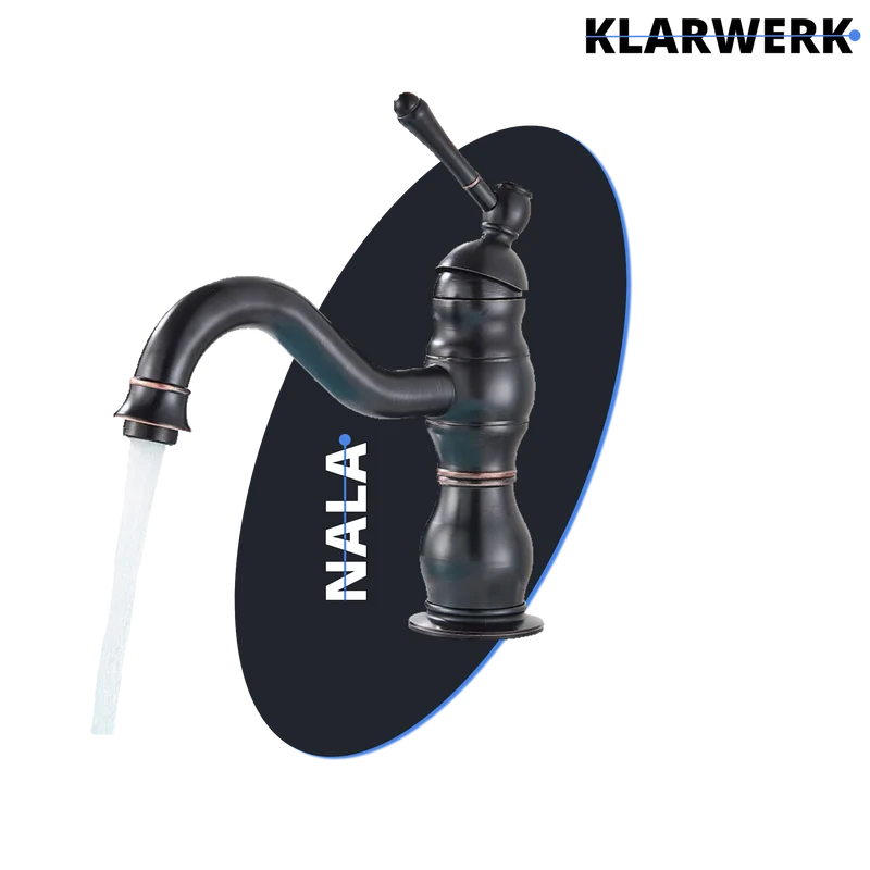 Kleine Retro-Badarmatur "Nala" - Schwarz