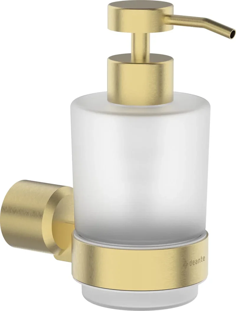 DEANTE Arnika Wandmontierter Seifenspender // gebürstetes Gold // ADA-R421