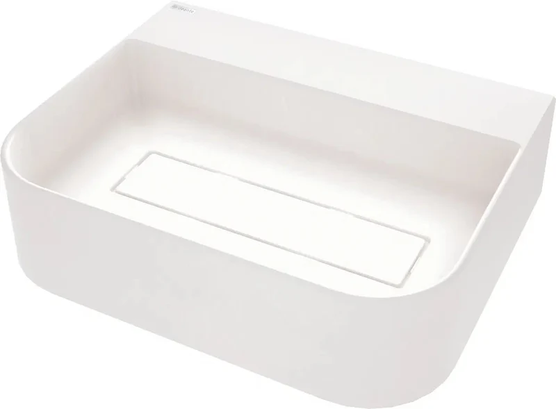 DEANTE Arnika Granit Aufsatzwaschbecken mit Armaturenbank // Alabaster // CQA-AU5S