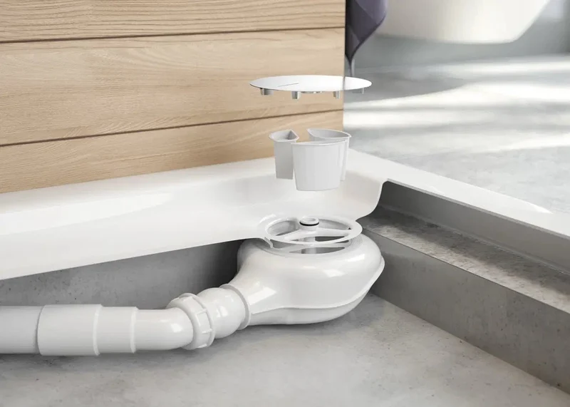 DEANTE Easy-Clean Siphon für Duschwanne // Chrom // NHC-029C