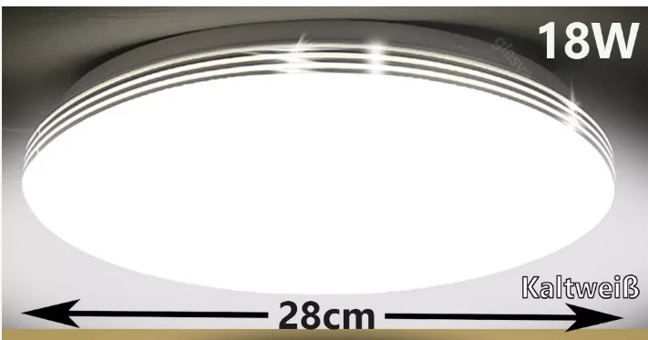 Led Deckenlampe Deckenleuchte Badezimmer ip44 Kaltweiss