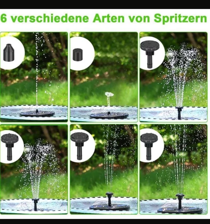 Solar Teichpumpe Brunnenpumpe Gartenpumpe