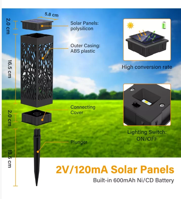 Solarleuchten Solarlampen 8 Stück