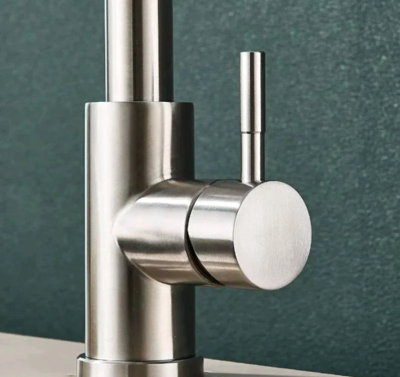 Wasserhahn Mischbatterie Küchenarmatur Hochdruck Edelstahl mit Brause