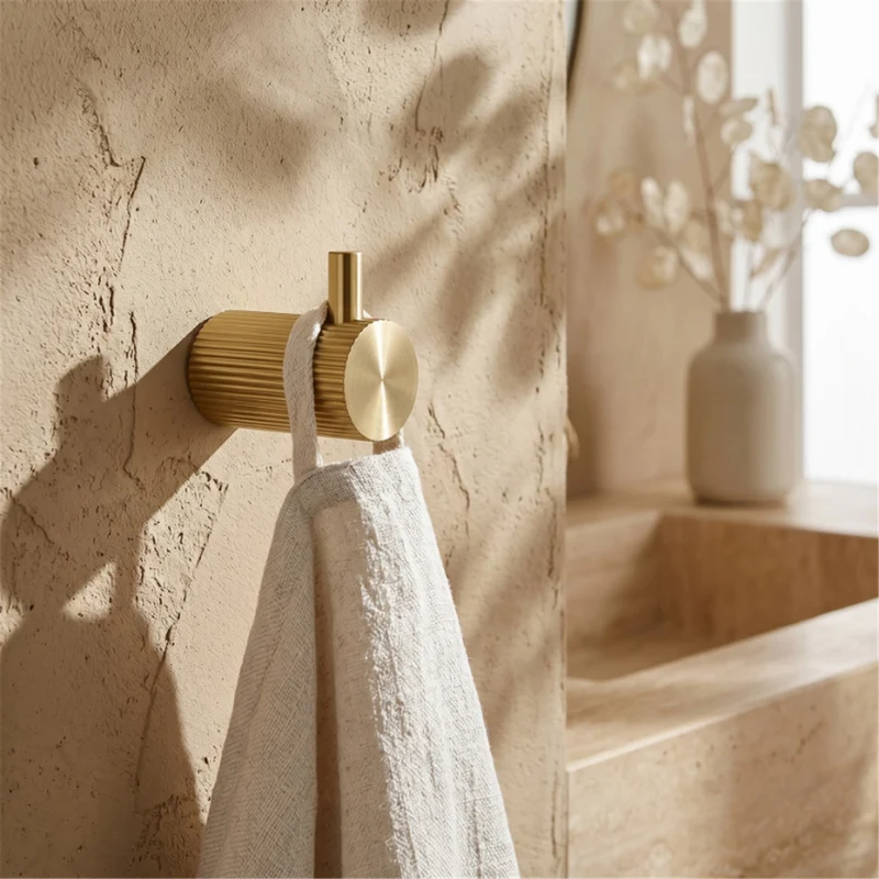 Badezimmerhaken 64104 Solo Gold Matt zur Wandmontage