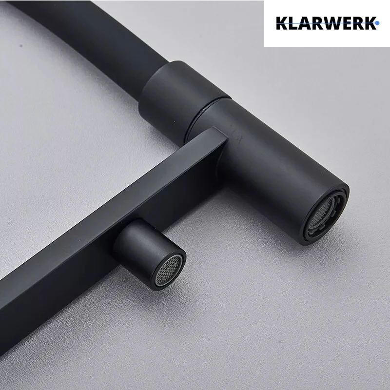 Flex 3-Wege Küchenarmatur "LANA" - Schwarz matt
