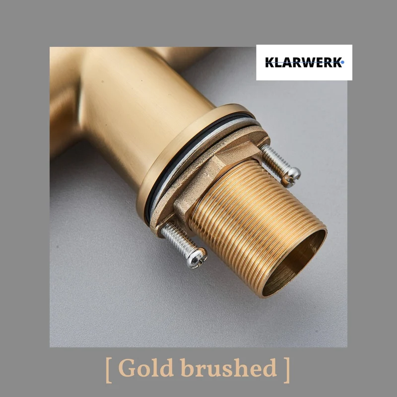 Flex 3-Wege Küchenarmatur "LANA" - Gold gebürstet