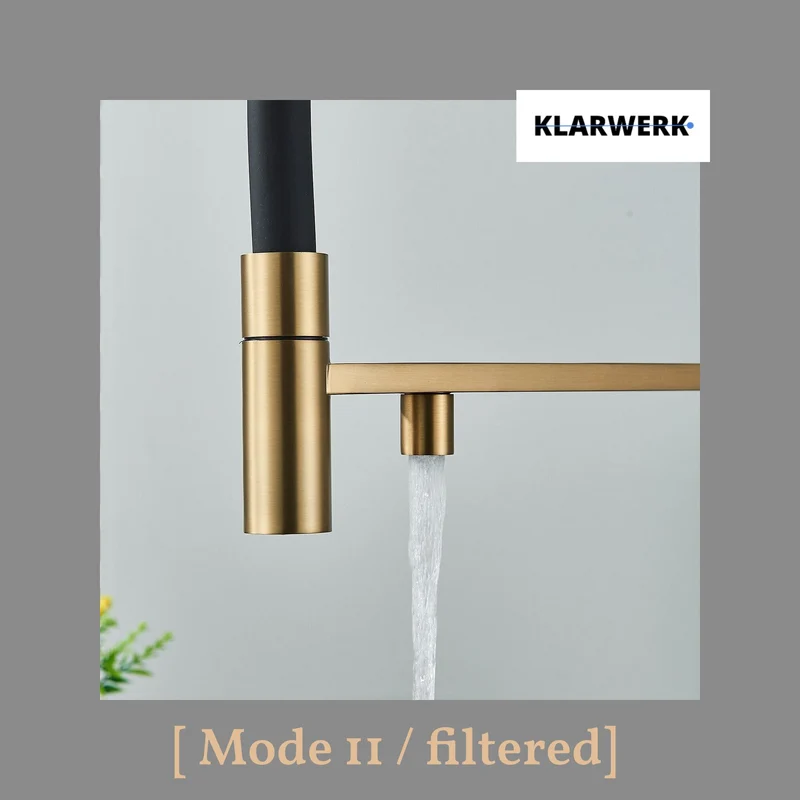 Flex 3-Wege Küchenarmatur "LANA" - Gold gebürstet
