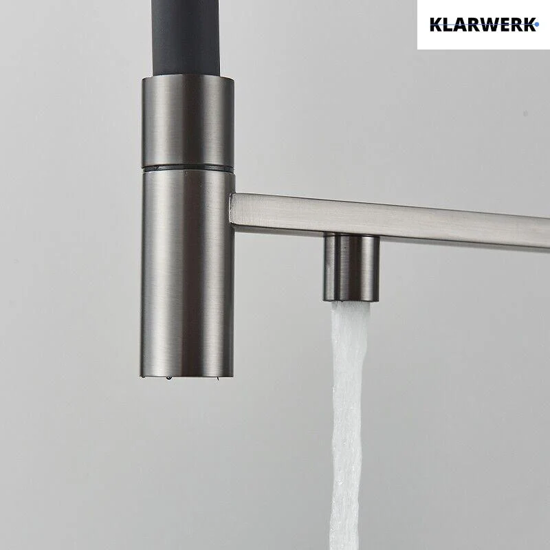 Flex 3-Wege Küchenarmatur "LANA" - Titangrau