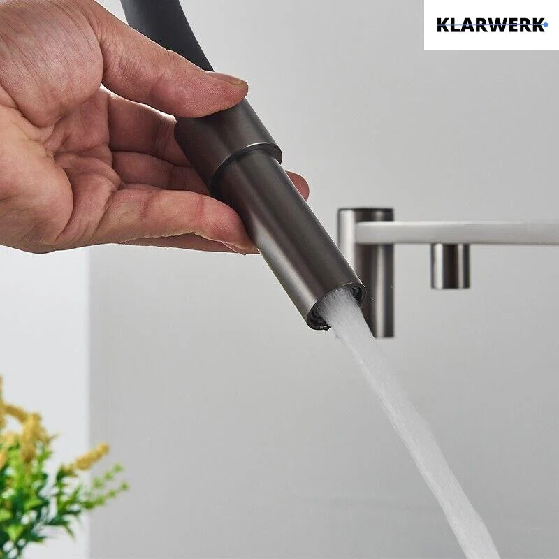 Flex 3-Wege Küchenarmatur "LANA" - Titangrau