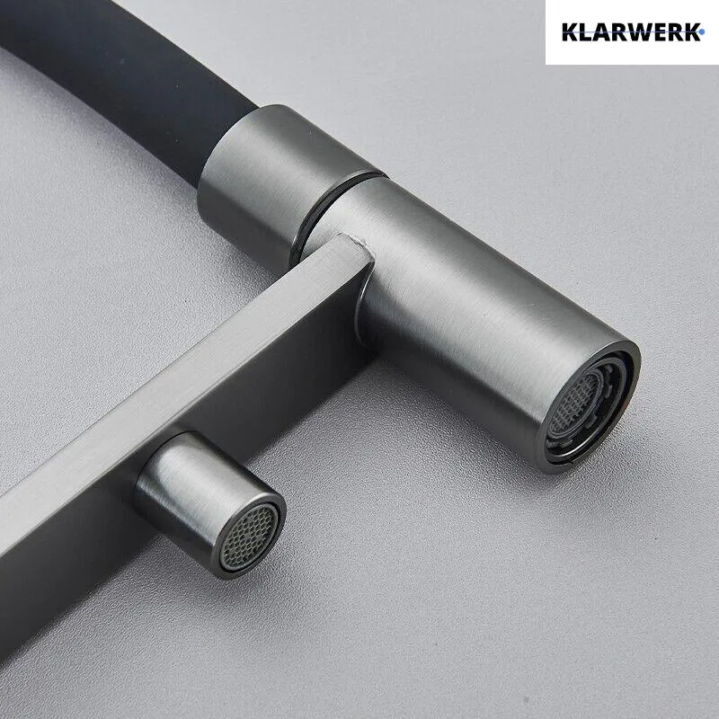 Flex 3-Wege Küchenarmatur "LANA" - Titangrau