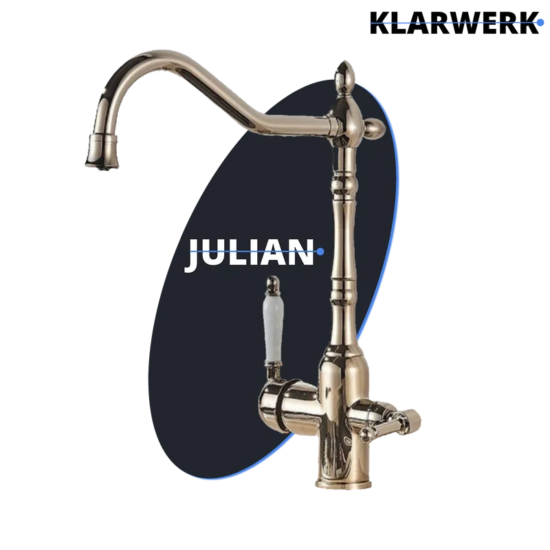 Vintage 3 Wege Küchenarmatur "Julian" - Gold (glänzend)