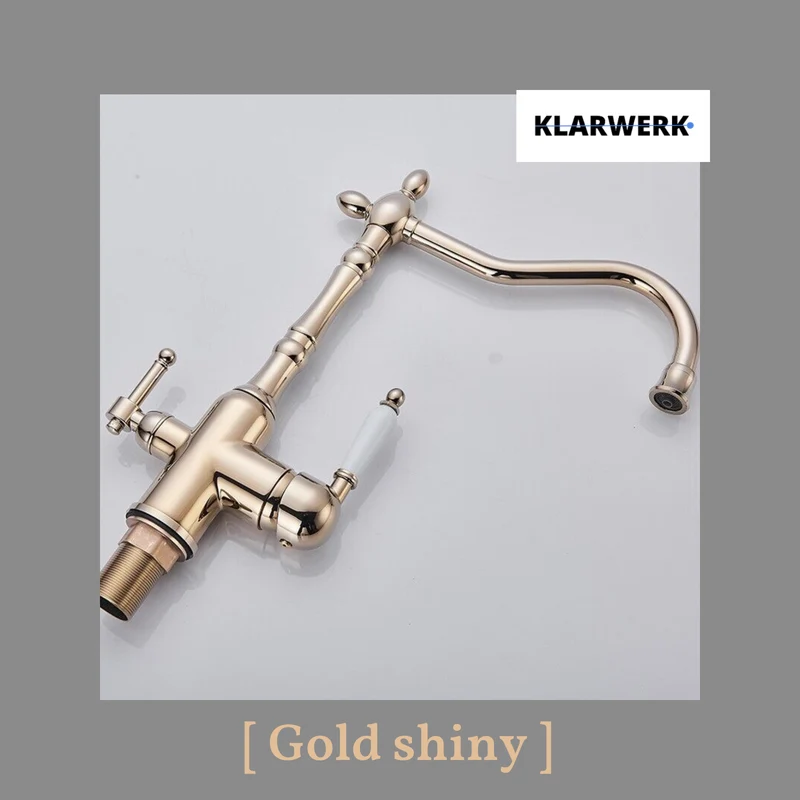 Vintage 3 Wege Küchenarmatur "Julian" - Gold (glänzend)