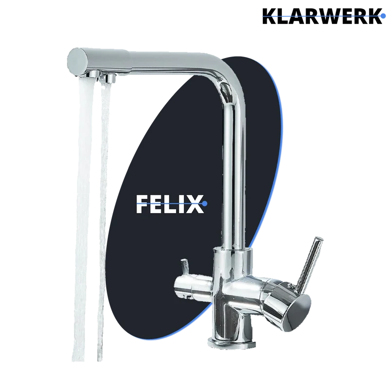 3 Wege Küchenarmatur "Felix" - Chrom (glänzend)