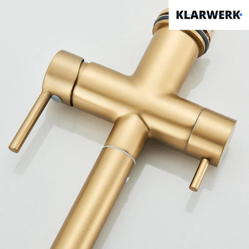 Ausziehbare 3 Wege Küchenarmatur "Jana" - Gold