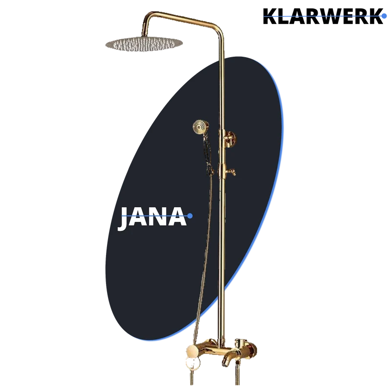 Regendusche Duscharmatur Set "Jana" - Gold