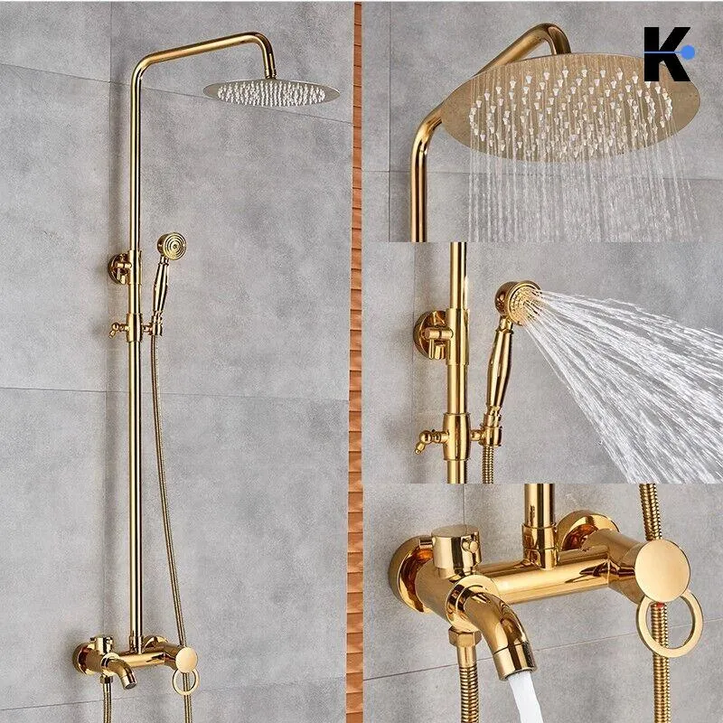 Regendusche Duscharmatur Set "Jana" - Gold