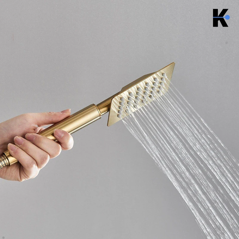 Regendusche Duscharmatur Set "Lana" - Gold
