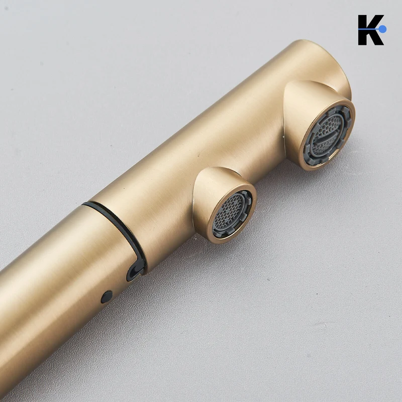 Ausziehbare 3 Wege Küchenarmatur "Felix" - Gold