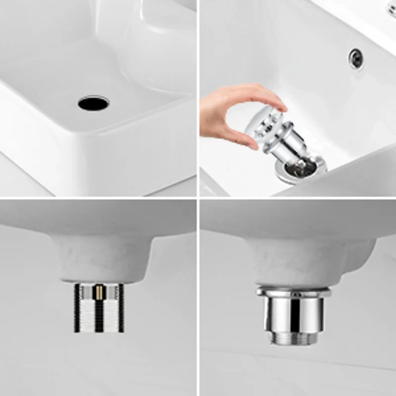 Siphon Pop Up Ablaufgarnitur mit Überlauf Universal Röhrensiphon Set für Waschbecken Waschtisch Bad Geruchsverschluss Stöpsel Abfluss Garnitur Chrom
