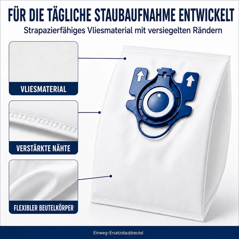Geeignet für Staubsaugerbeutel-Sets der Miele GN-Serie, kompatibel mit den Serien Complete C1/C2/C3 und Classic C1 S