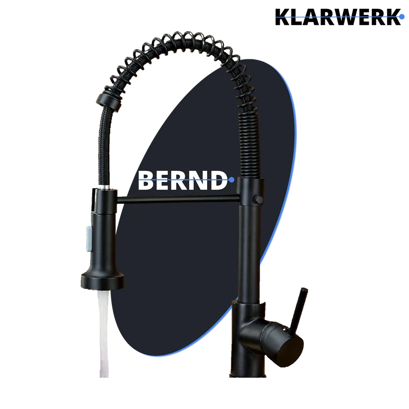 Niederdruck Küchenarmatur "Bernd" - Schwarz