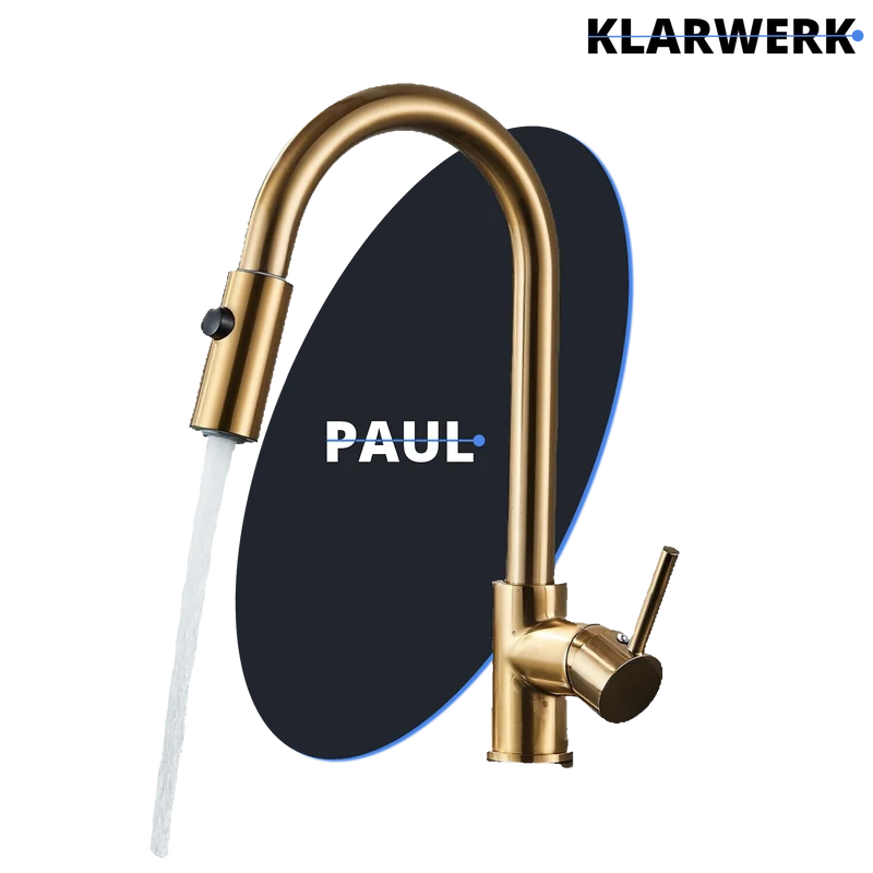 Niederdruck Küchenarmatur "Paul" - Gold
