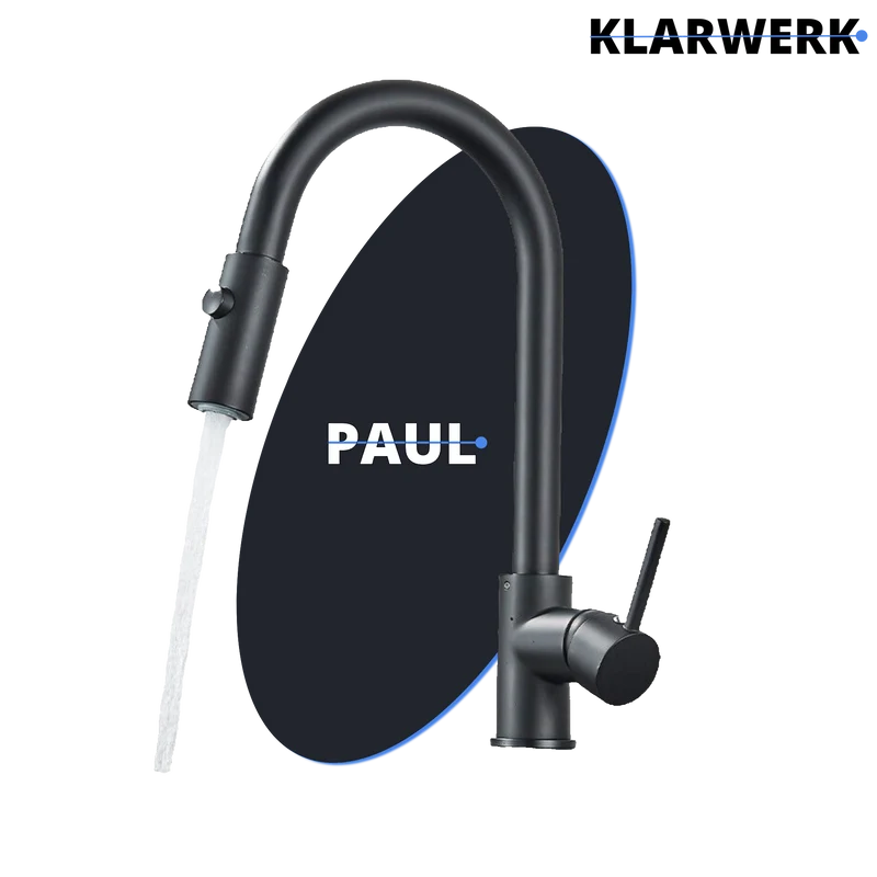 Niederdruck Küchenarmatur "PAUL" - Schwarz