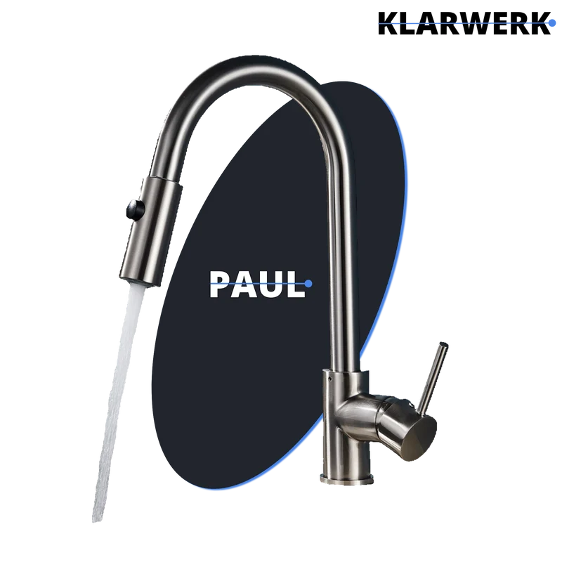 Niederdruck Küchenarmatur "Paul"- Silber