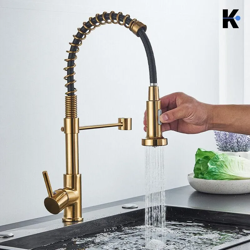 Flexible Küchenarmatur "Bernd" - Gold