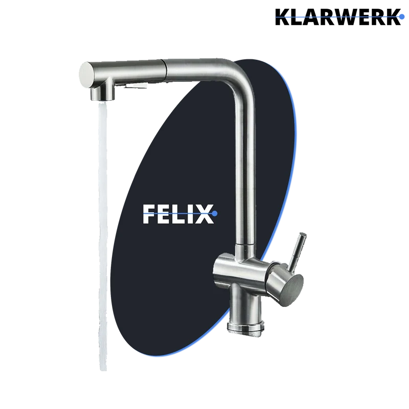 Ausziehbare Küchenarmatur "Felix" - Silber