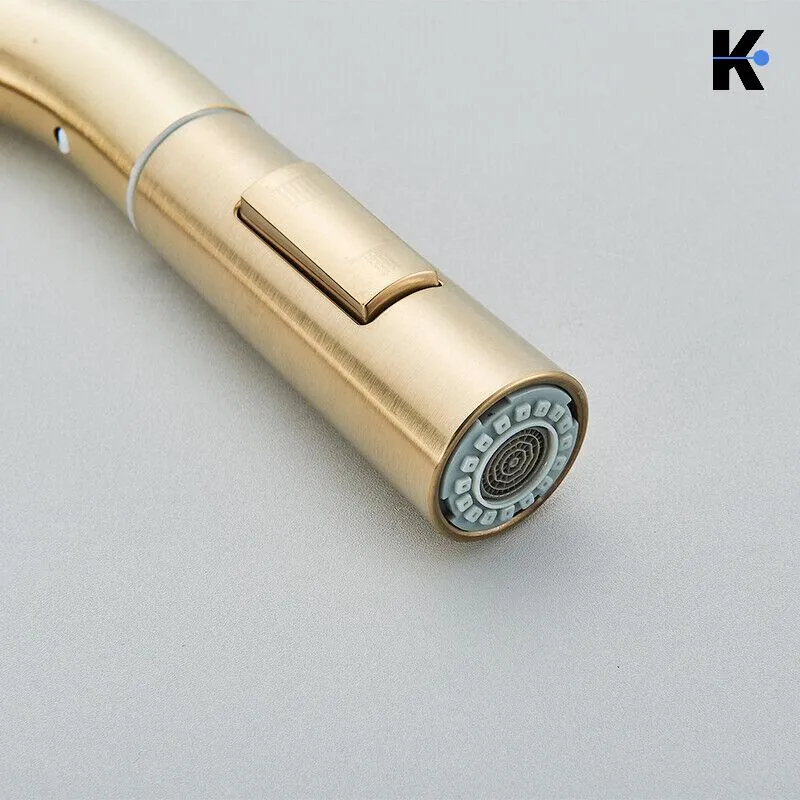 Ausziehbare Küchenarmatur "Jana" - Gold