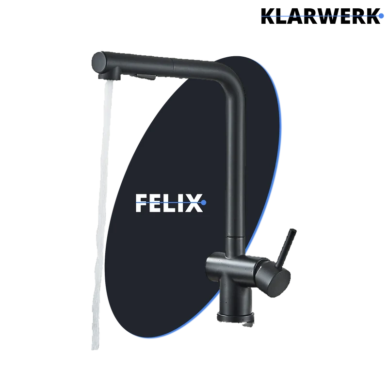 Ausziehbare Küchenarmatur "Felix" - Schwarz