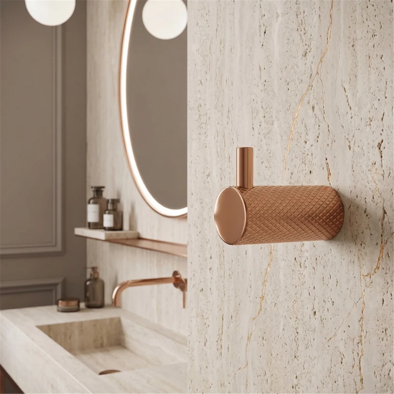 Badezimmerhaken A62305RG Kupfer | Eleganter Wandhaken fürs Bad