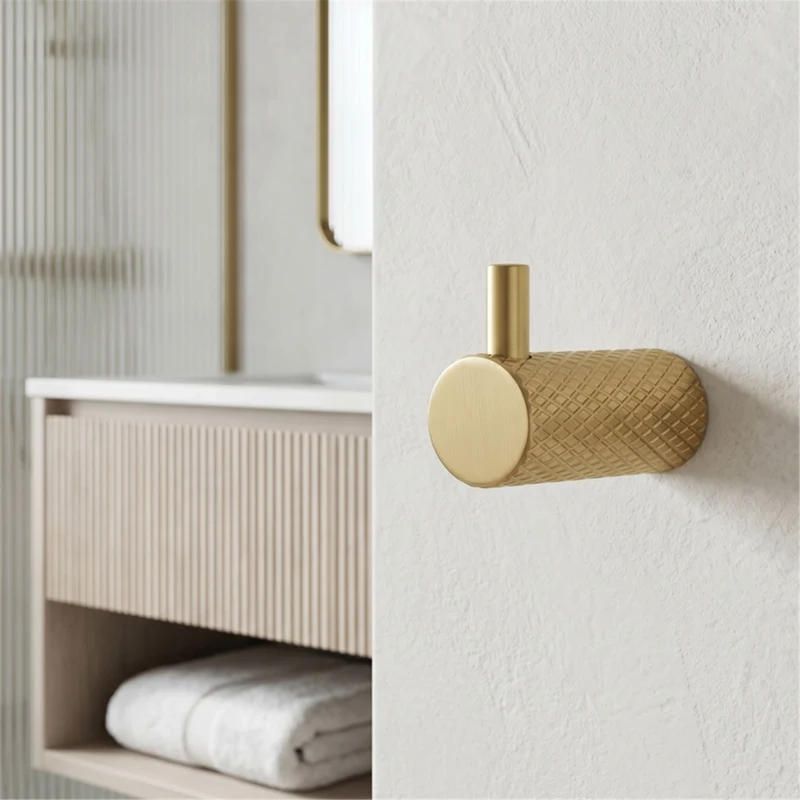 Badezimmerhaken A62305BG Gold Matt | Eleganter Wandhaken fürs Bad