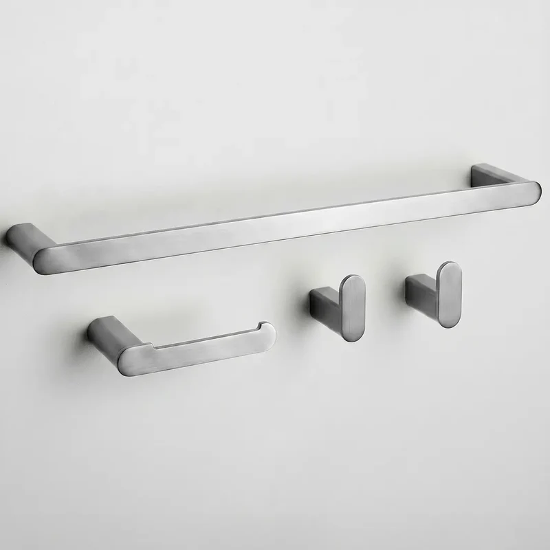 Accessoire-Set MATI Chrom Matt 4 teilig