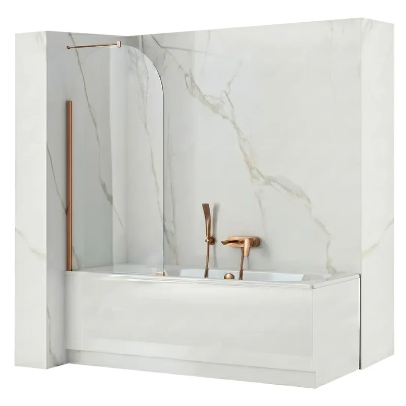 Badewannenaufsatz Travis Kupfer Matt 80cm