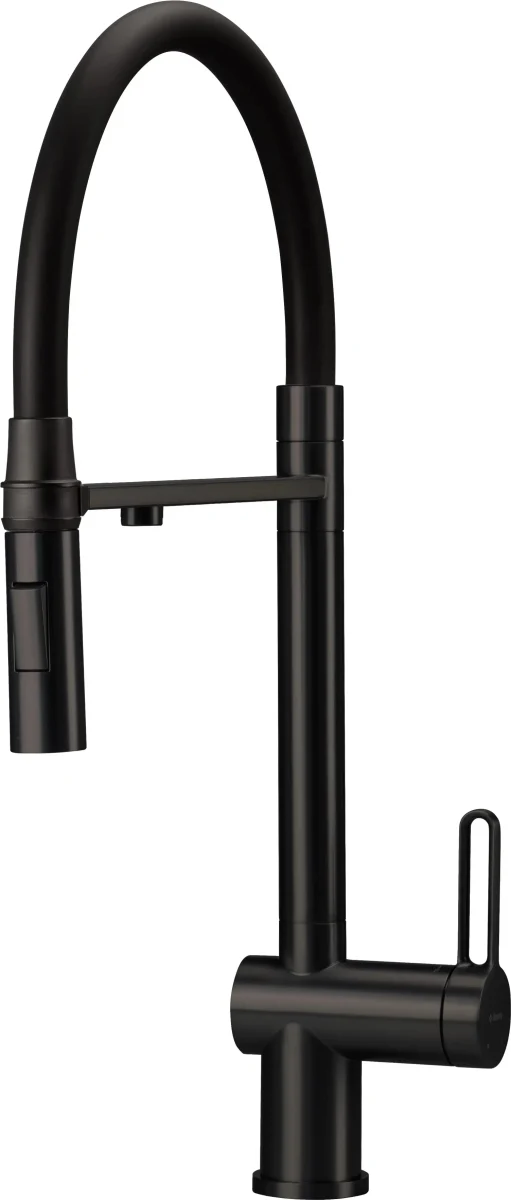 DEANTE Magnetic Küchenarmatur mit flexiblem Auslauf und Wasserfilteranschluss // Nero // BRM-N75M