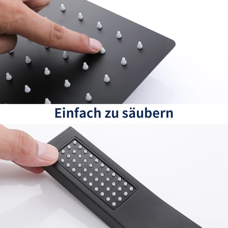 Homelody Unterputz Duschsystem aus Messing, 12 Zoll Kopfbrause Dusche